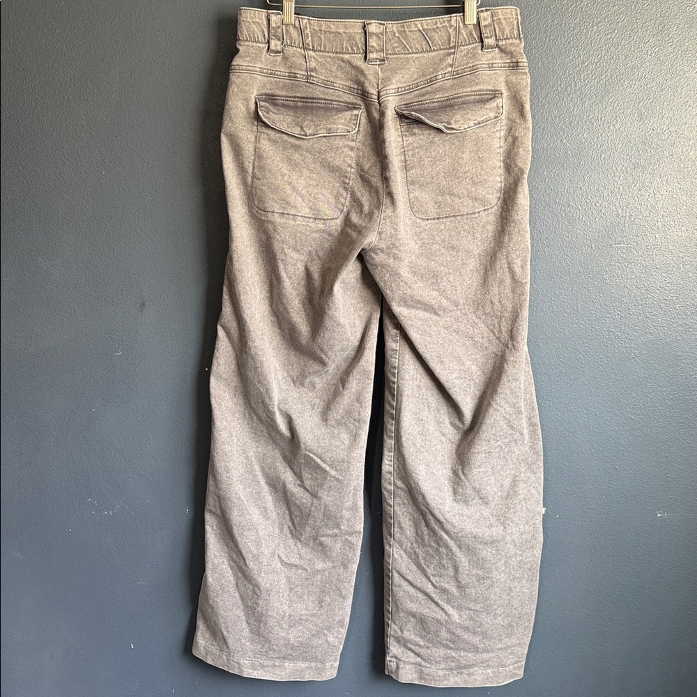 Democracy Womens Light Gray Seamed Wide Leg Jeans - Picture 6 of 8